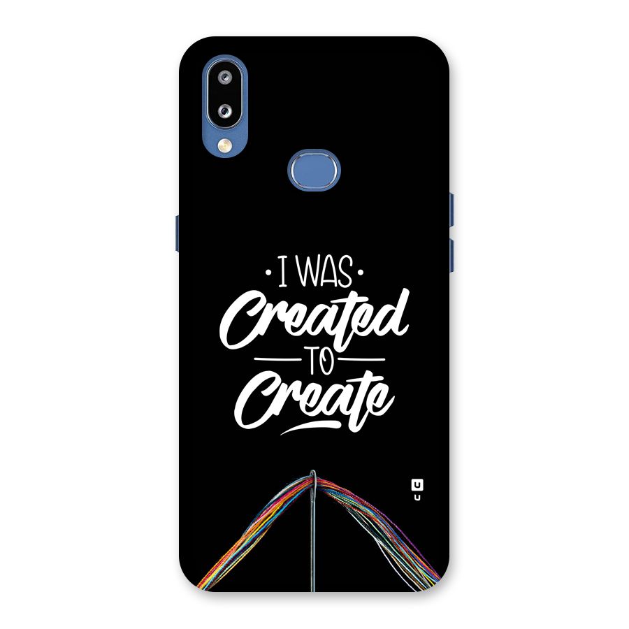 Created to Create Back Case for Galaxy M01s