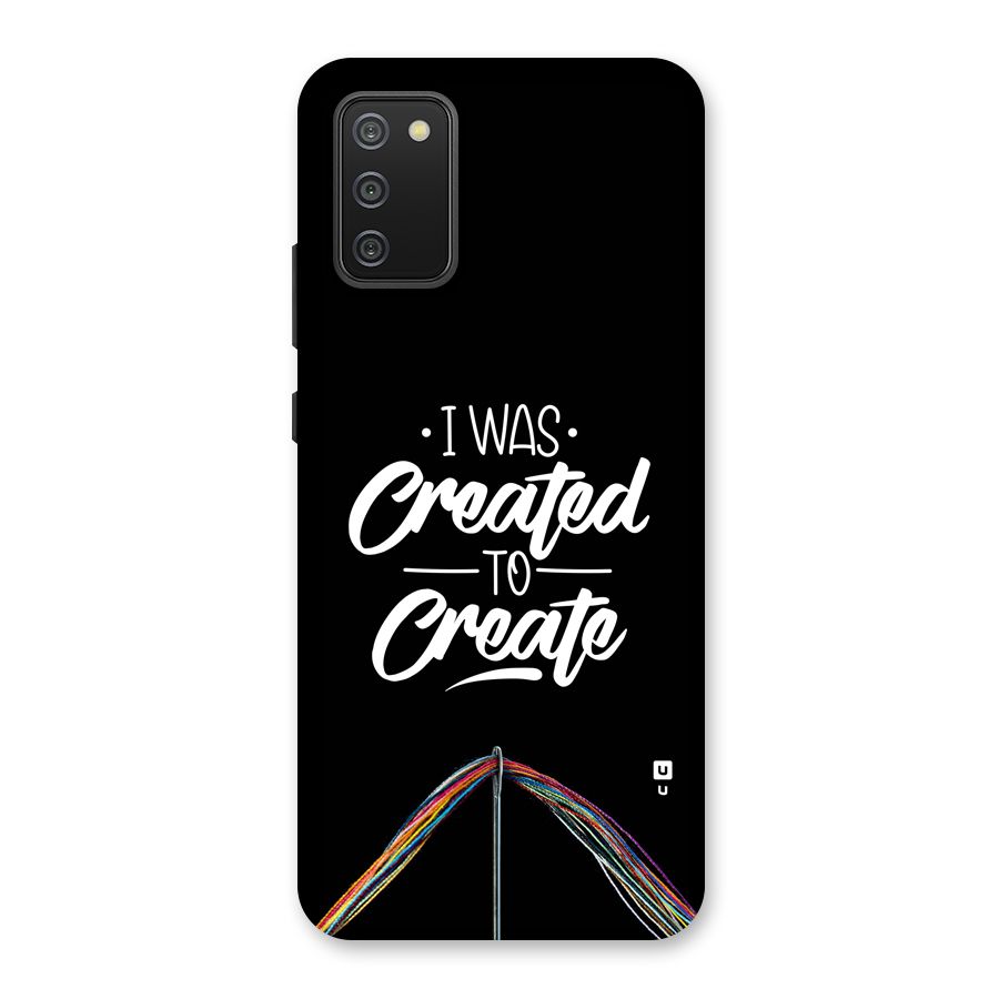 Created to Create Back Case for Galaxy M02s