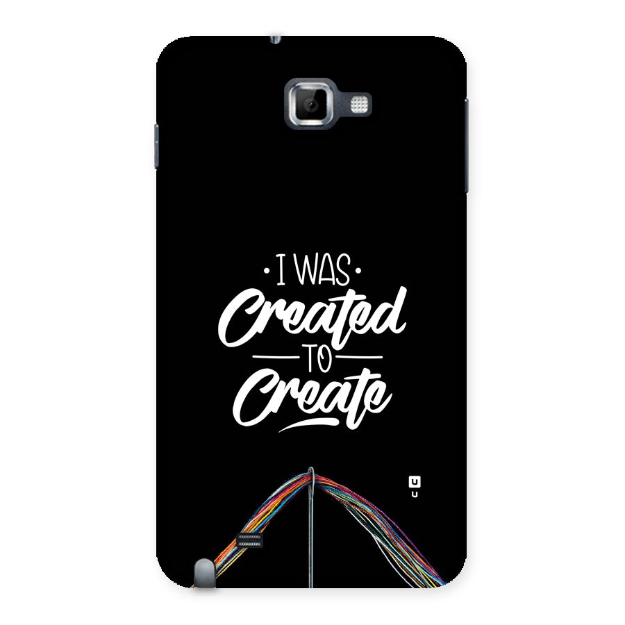 Created to Create Back Case for Galaxy Note