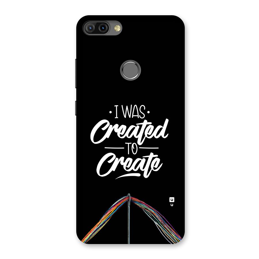 Created to Create Back Case for Infinix Hot 6 Pro