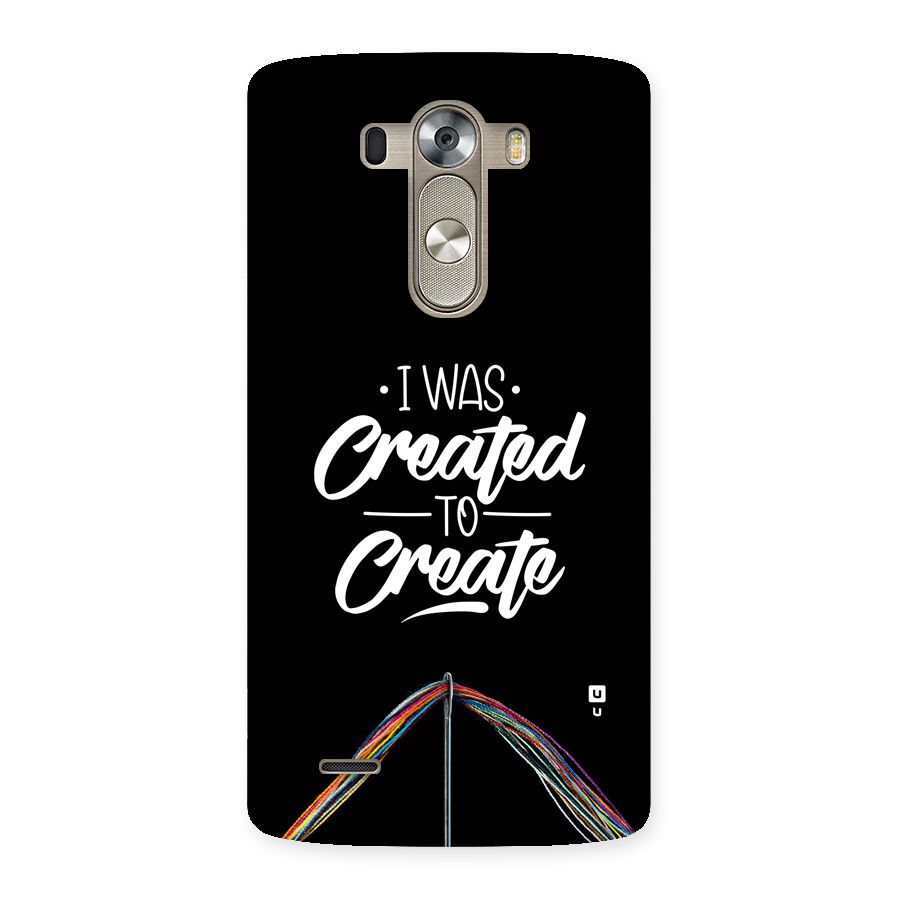 Created to Create Back Case for LG G3