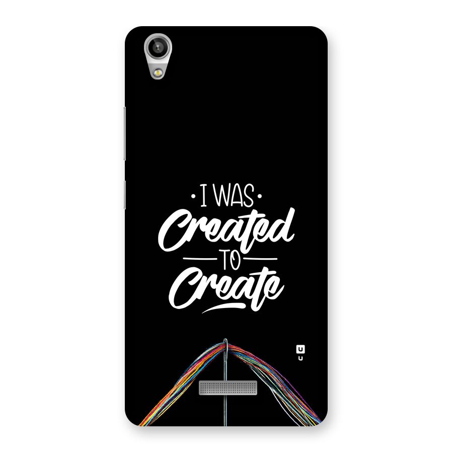 Created to Create Back Case for Lava Pixel V1