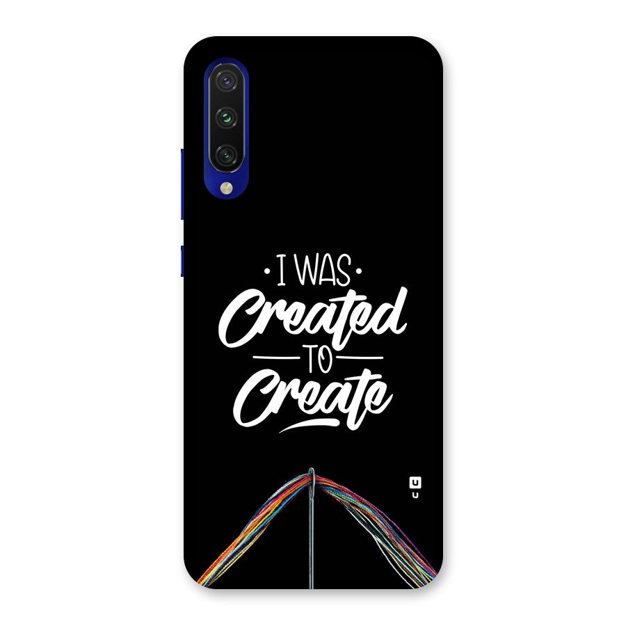 Created to Create Back Case for Mi A3