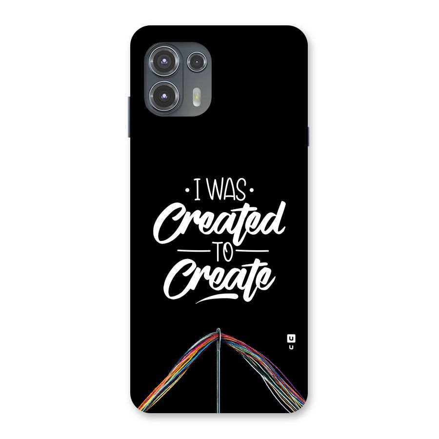 Created to Create Back Case for Motorola Edge 20 Fusion