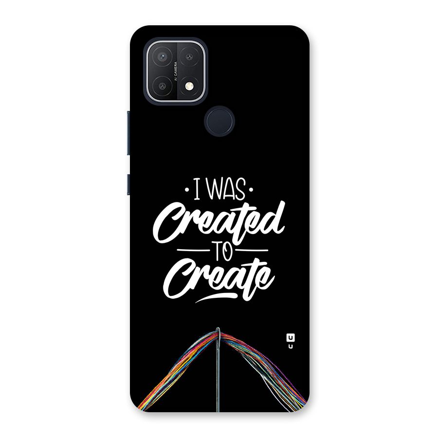 Created to Create Back Case for Oppo A15