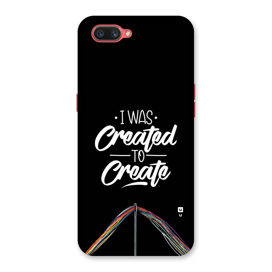 Created to Create Back Case for Oppo A3s