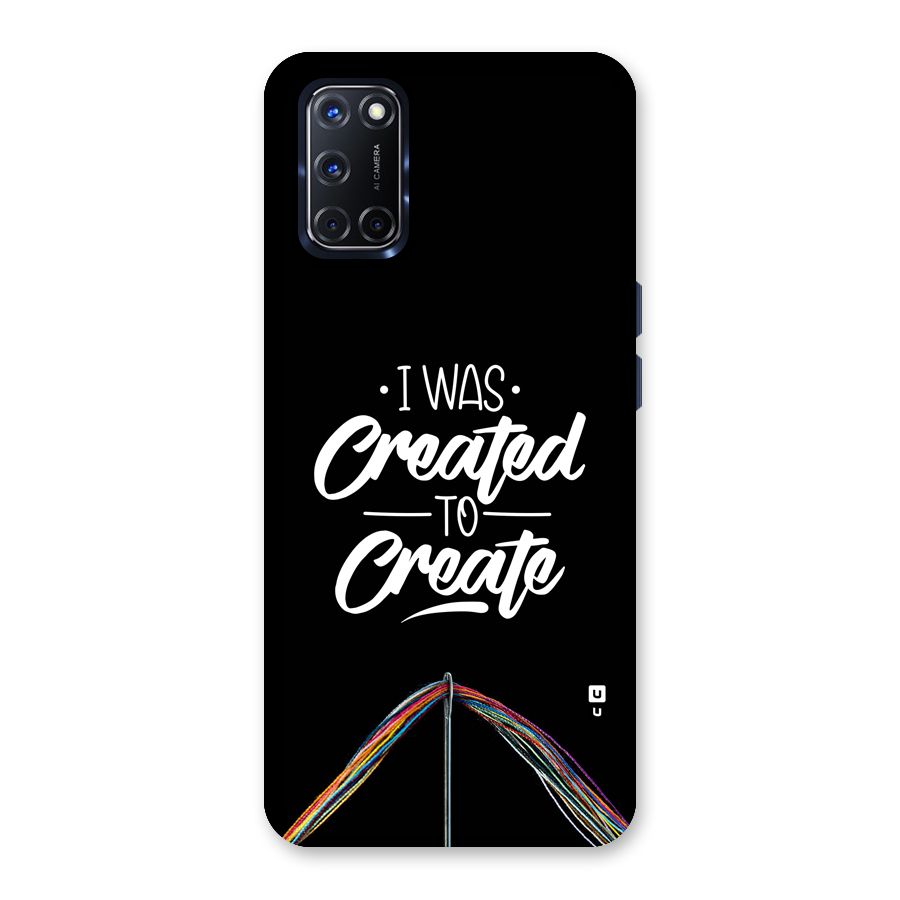 Created to Create Back Case for Oppo A52