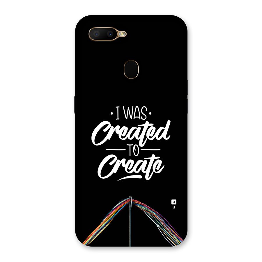 Created to Create Back Case for Oppo A5s