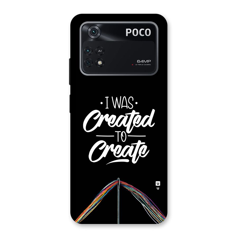 Created to Create Back Case for Poco M4 Pro 4G