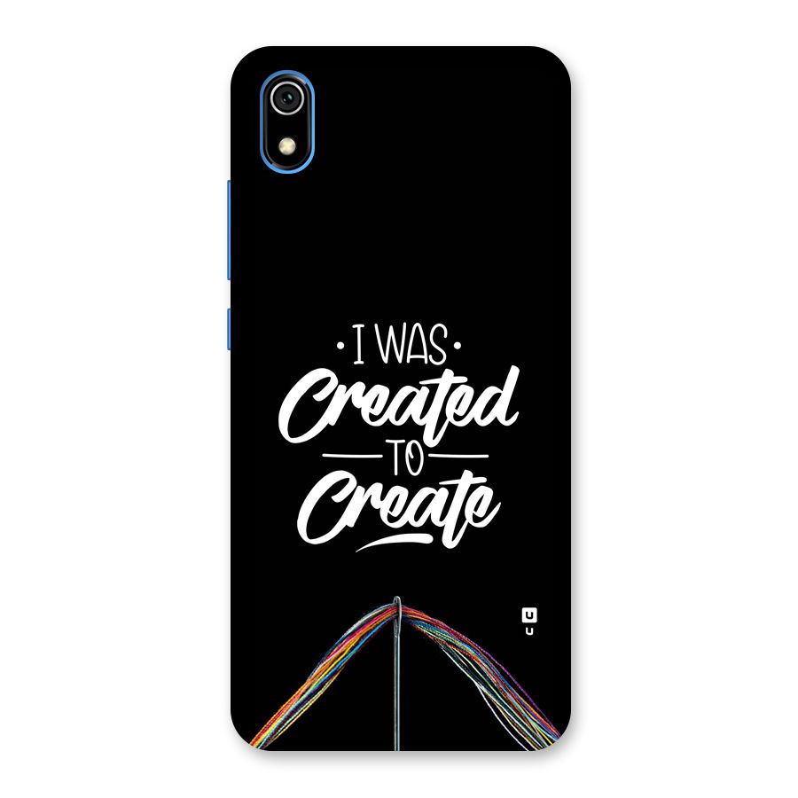 Created to Create Back Case for Redmi 7A