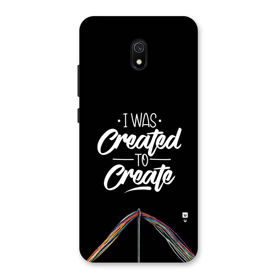 Created to Create Back Case for Redmi 8A