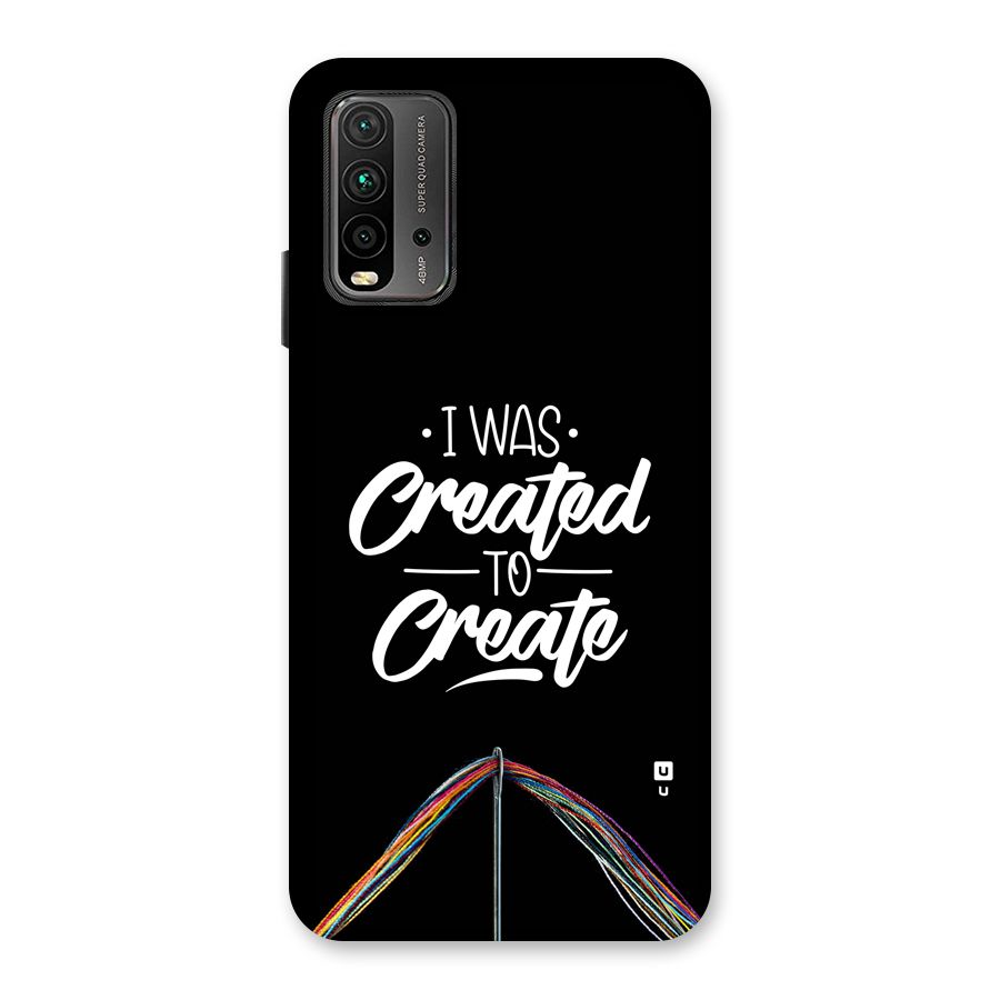 Created to Create Back Case for Redmi 9 Power