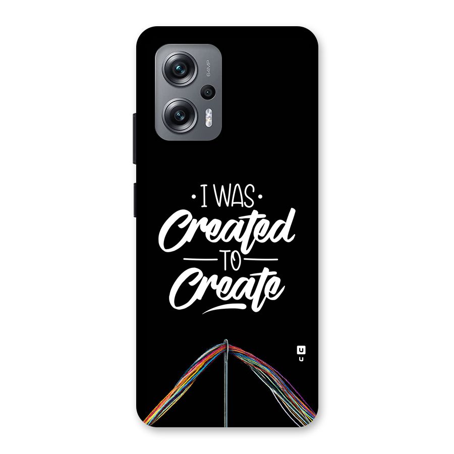 Created to Create Back Case for Redmi K50i
