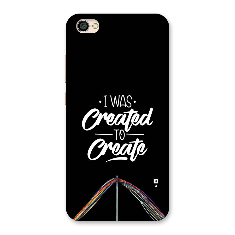Created to Create Back Case for Redmi Y1 Lite