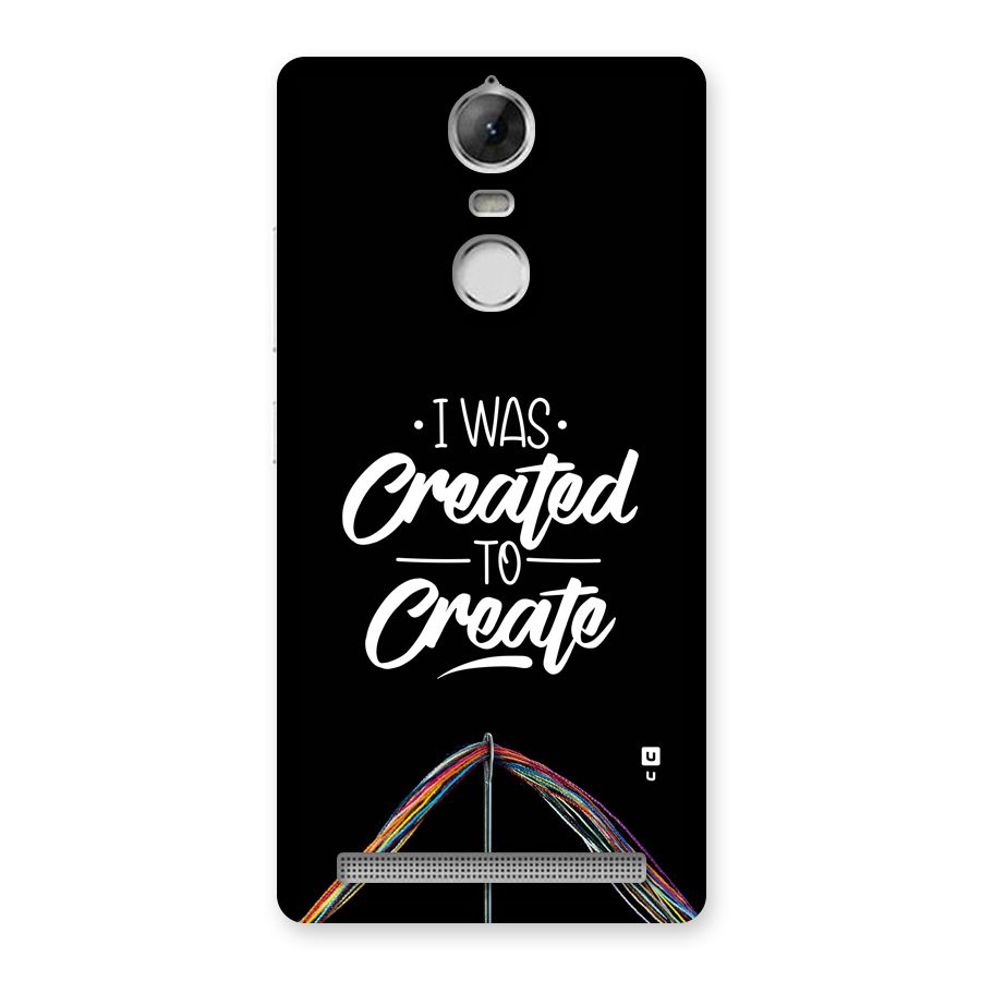Created to Create Back Case for Vibe K5 Note