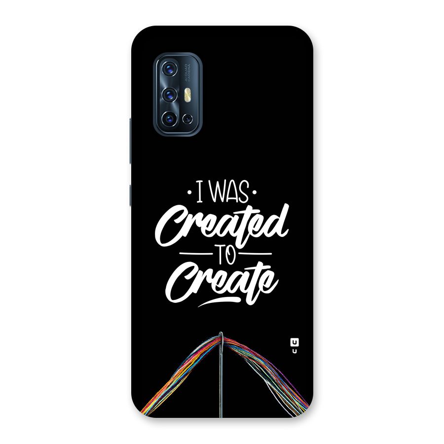 Created to Create Back Case for Vivo V17