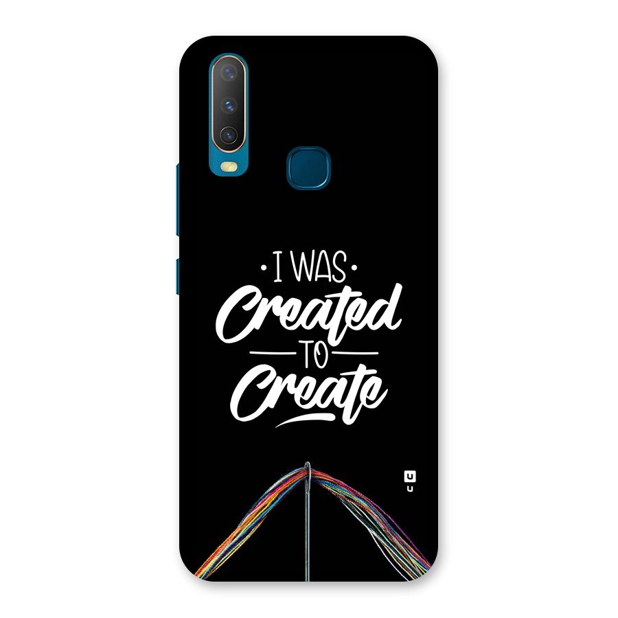Created to Create Back Case for Vivo Y11