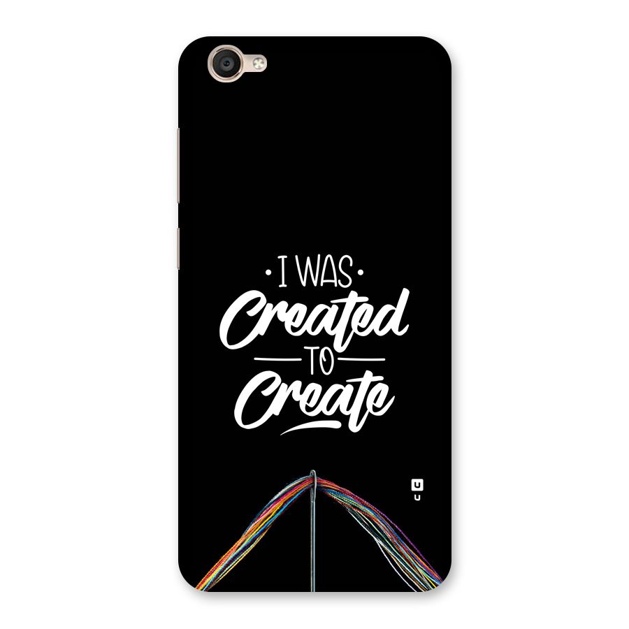 Created to Create Back Case for Vivo Y55