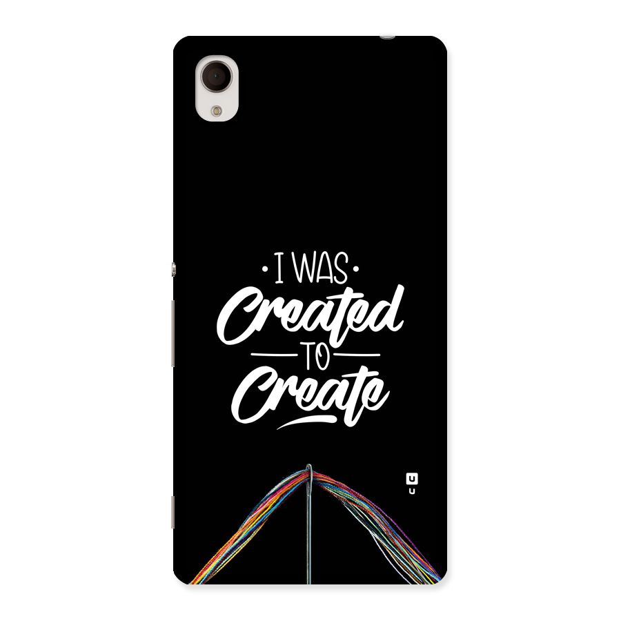 Created to Create Back Case for Xperia M4
