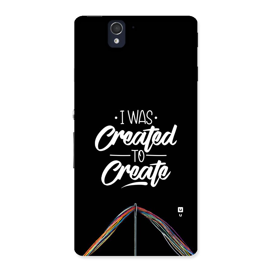 Created to Create Back Case for Xperia Z