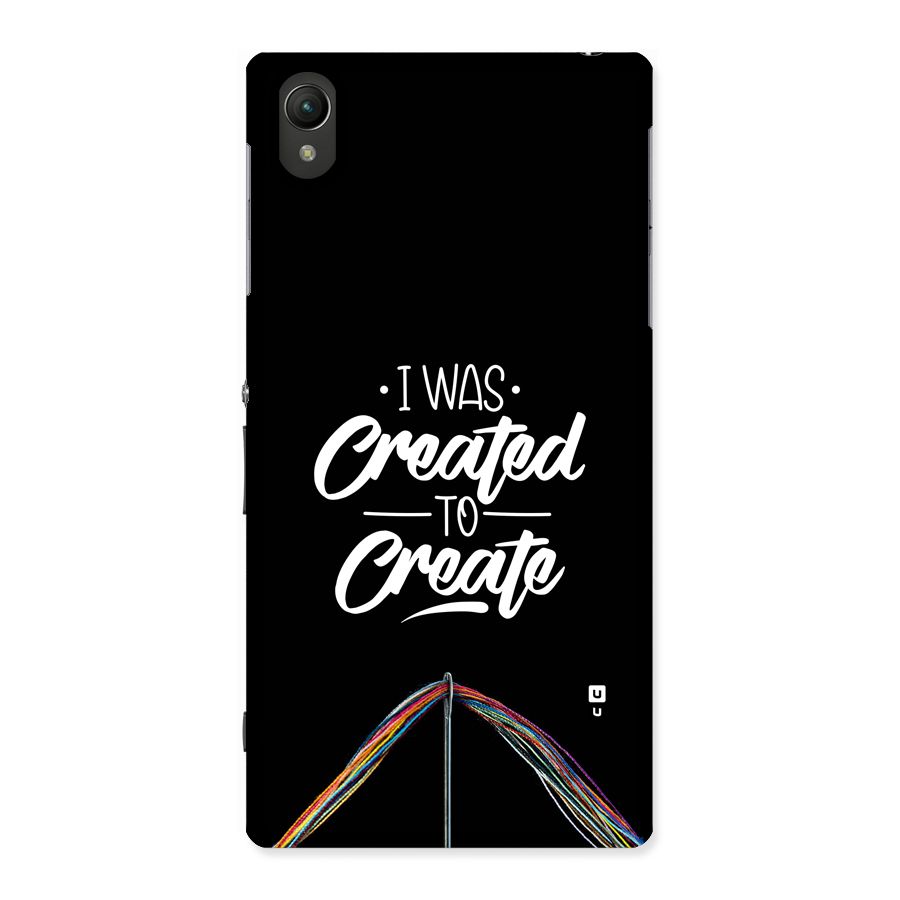 Created to Create Back Case for Xperia Z1
