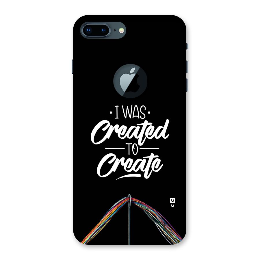 Created to Create Back Case for iPhone 7 Plus Logo Cut