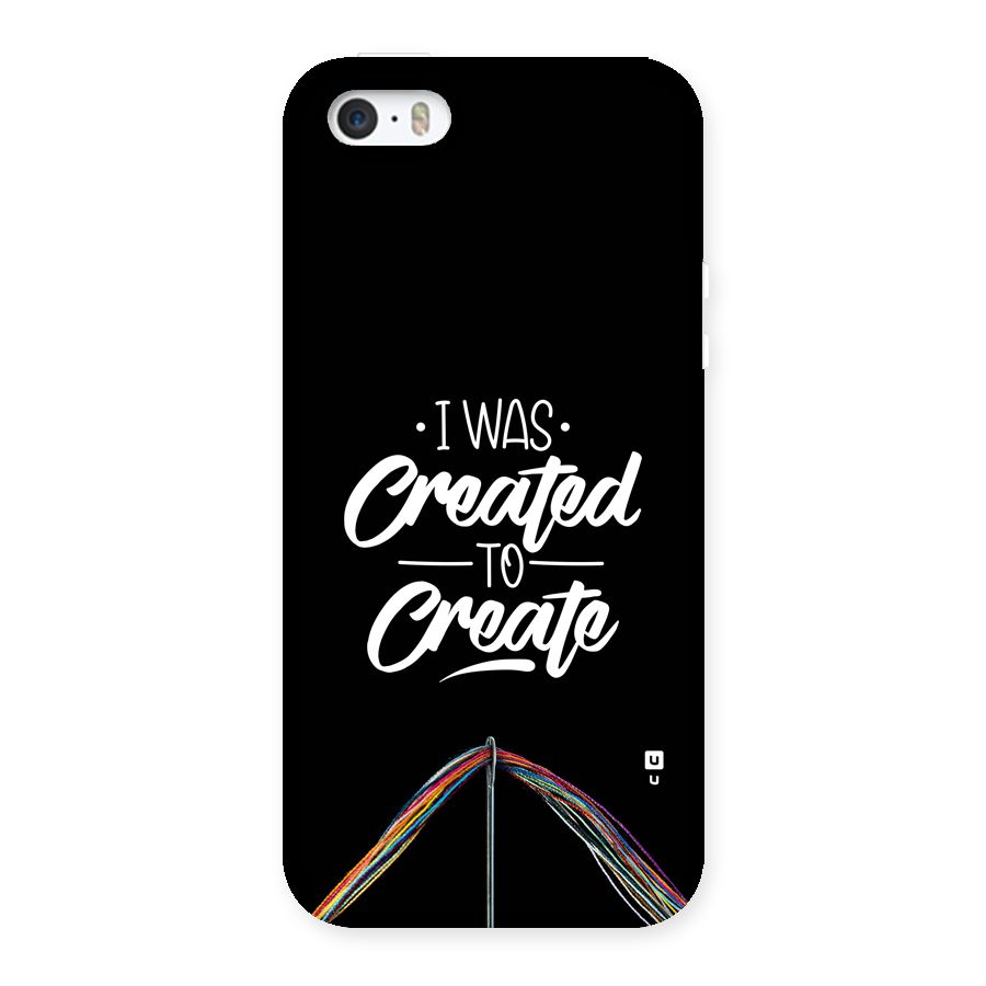 Created to Create Back Case for iPhone SE 2016