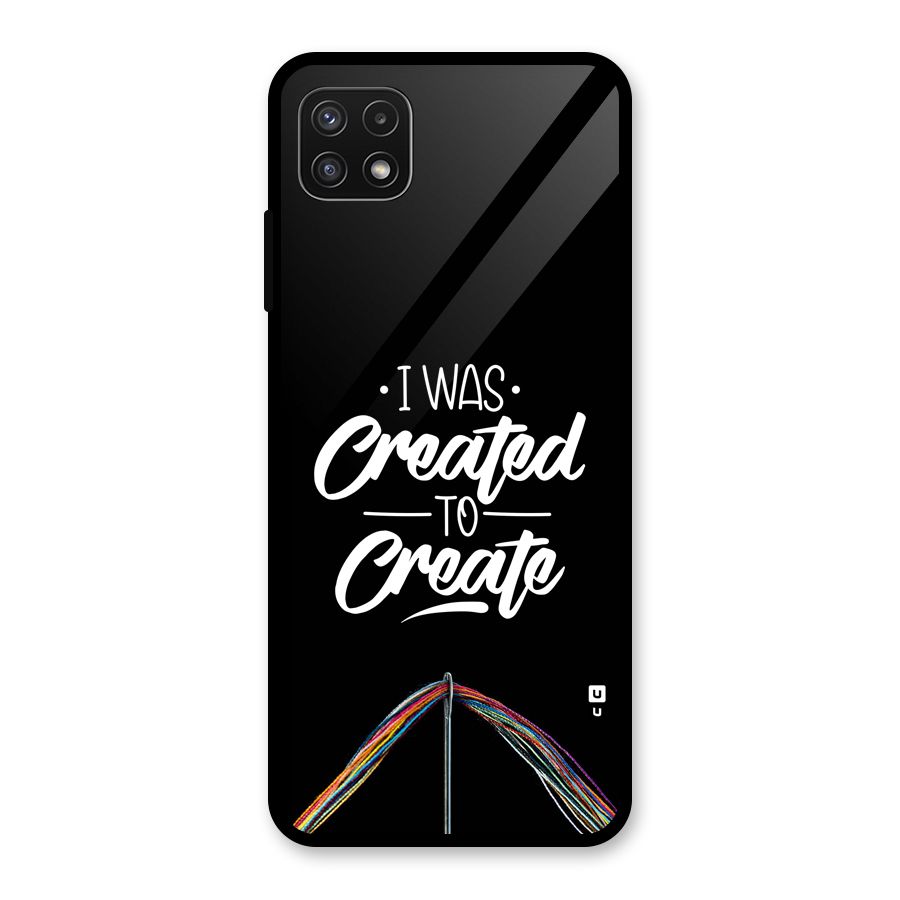 Created to Create Glass Back Case for Galaxy A22 5G