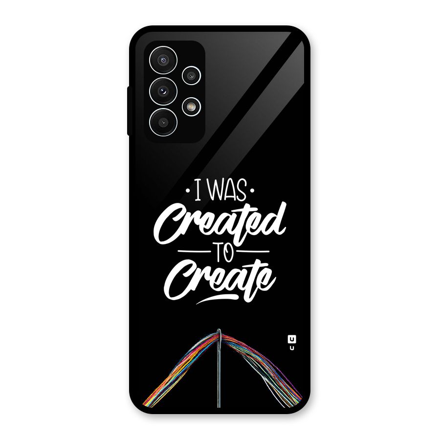 Created to Create Glass Back Case for Galaxy A23