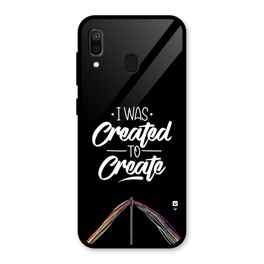 Created to Create Glass Back Case for Galaxy A30