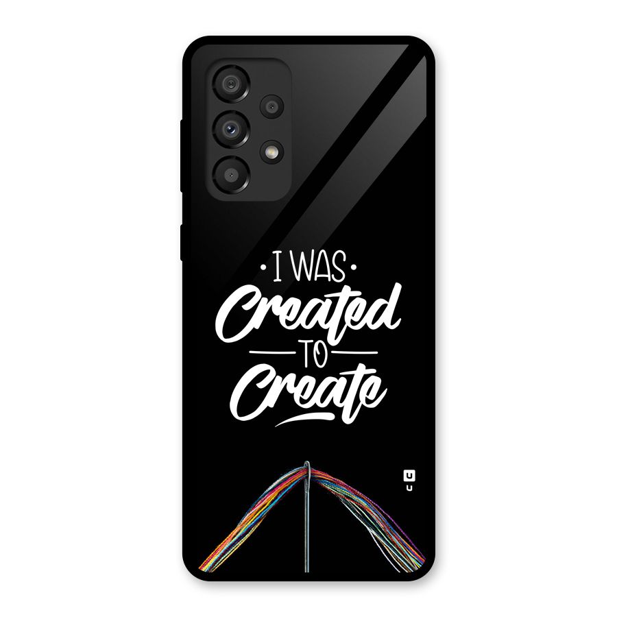 Created to Create Glass Back Case for Galaxy A33 5G