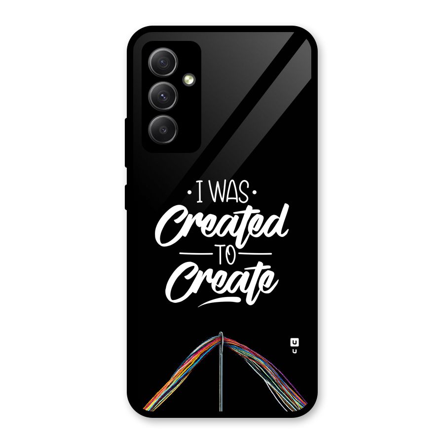 Created to Create Glass Back Case for Galaxy A34