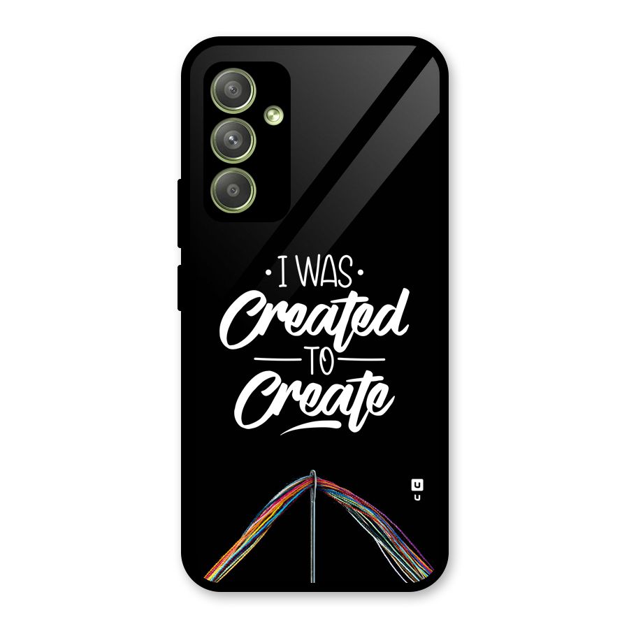 Created to Create Glass Back Case for Galaxy A54