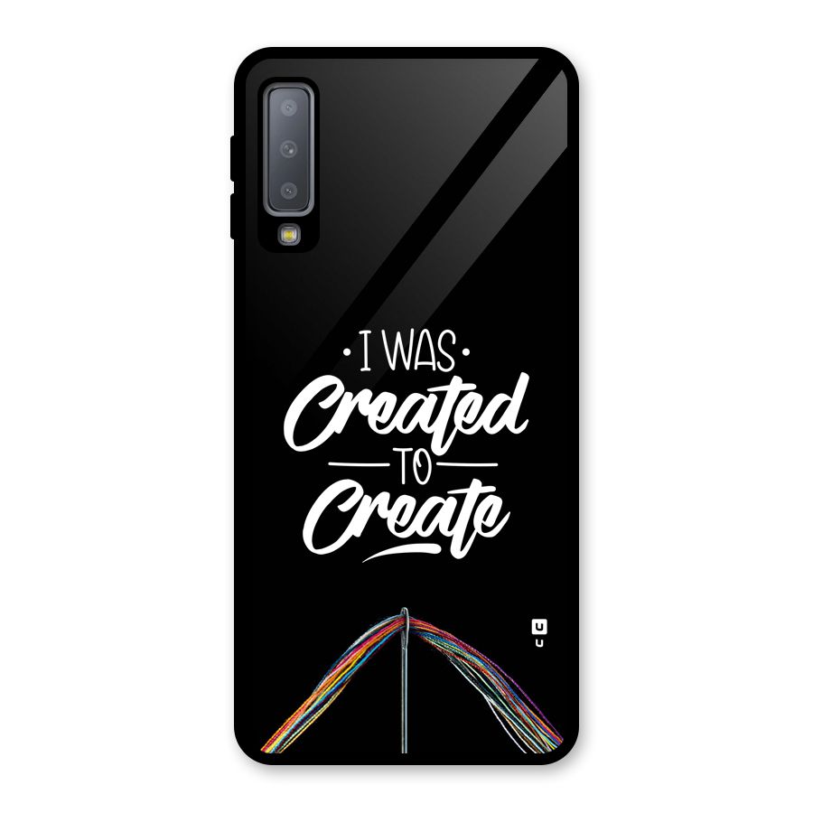 Created to Create Glass Back Case for Galaxy A7 (2018)
