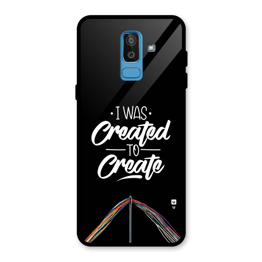 Created to Create Glass Back Case for Galaxy J8