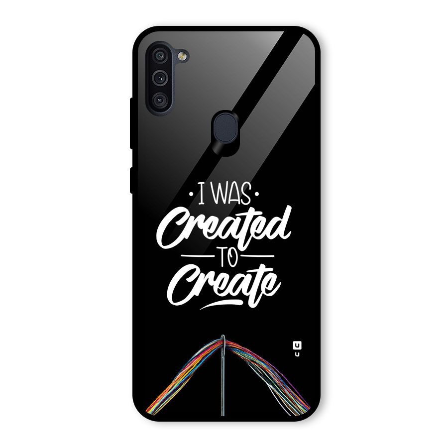 Created to Create Glass Back Case for Galaxy M11