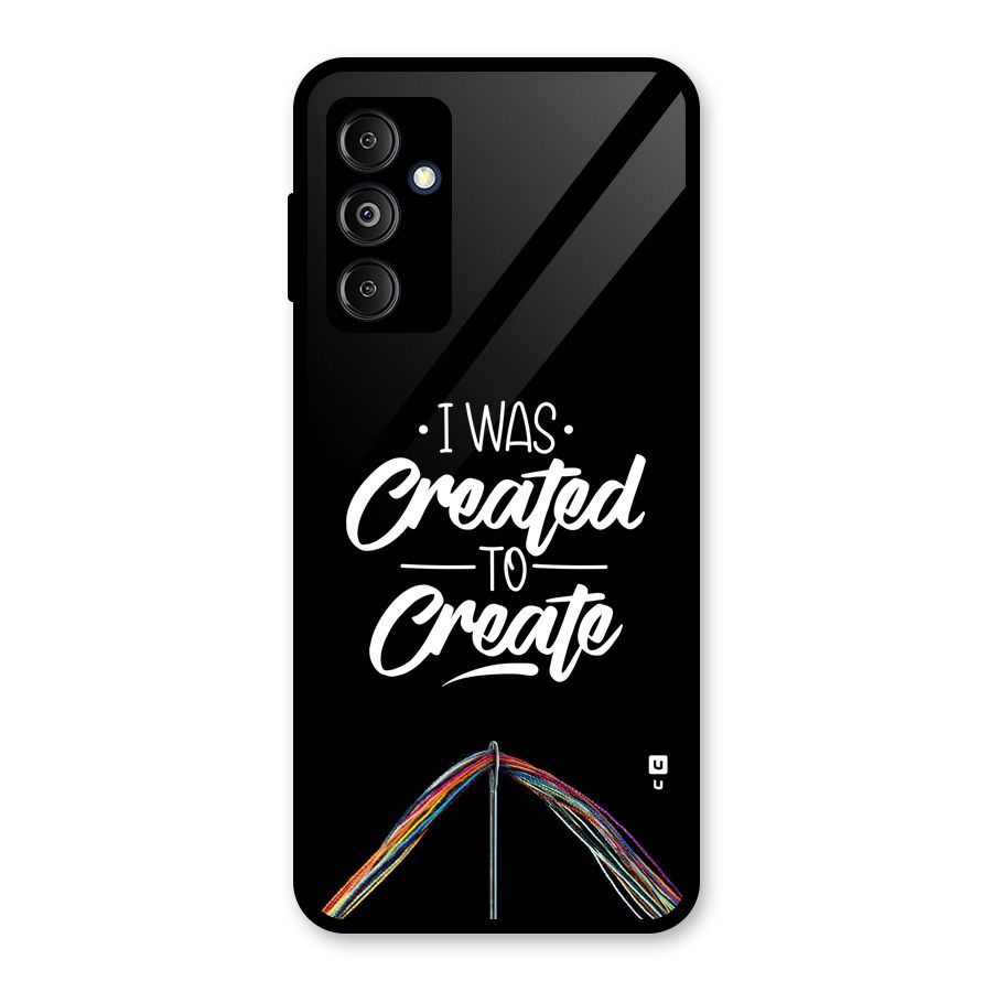 Created to Create Glass Back Case for Galaxy M14 5G