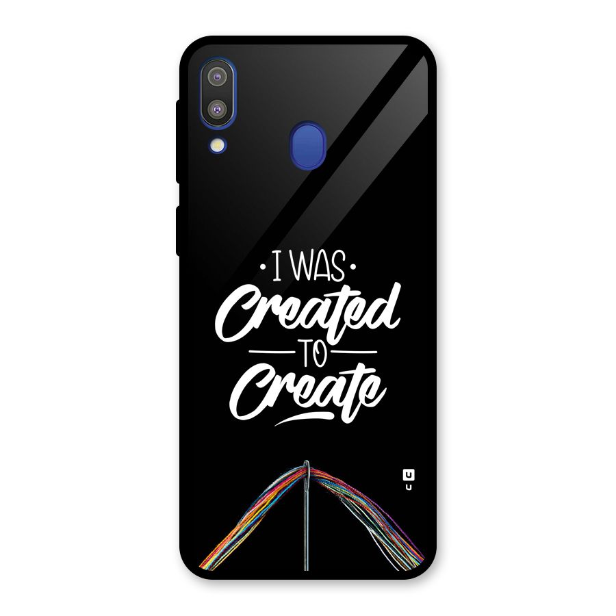 Created to Create Glass Back Case for Galaxy M20