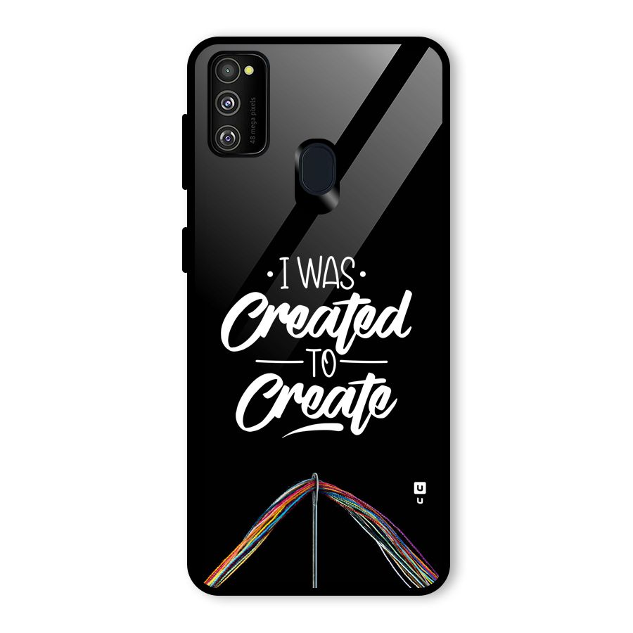 Created to Create Glass Back Case for Galaxy M30s