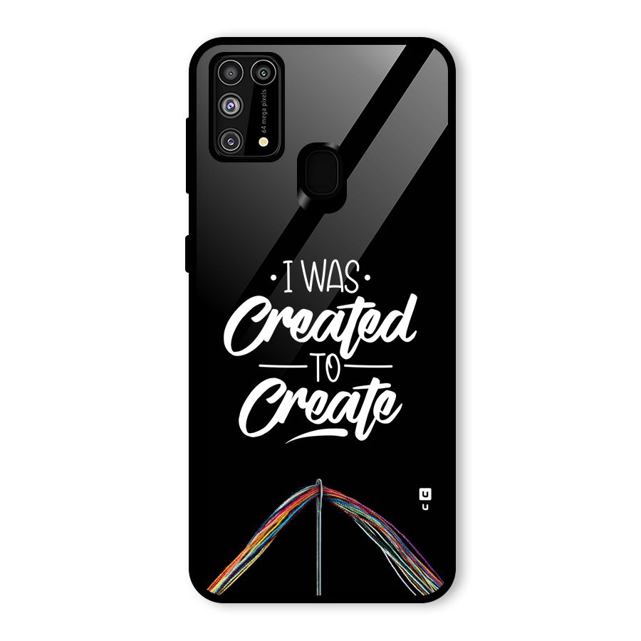 Created to Create Glass Back Case for Galaxy M31