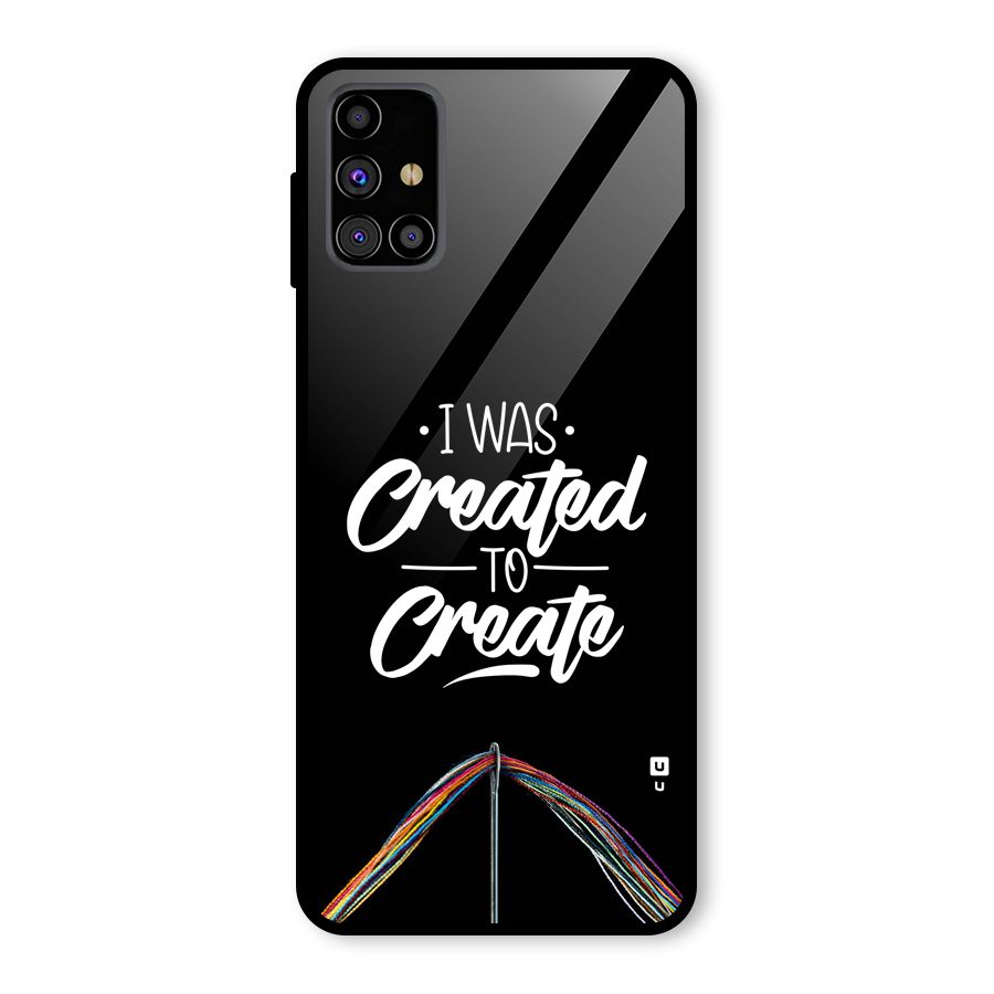 Created to Create Glass Back Case for Galaxy M31s