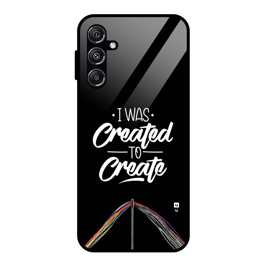 Created to Create Glass Back Case for Galaxy M34 5G
