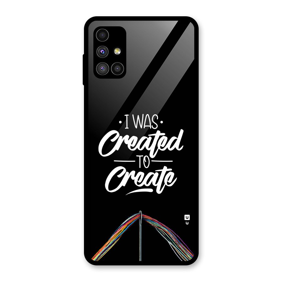 Created to Create Glass Back Case for Galaxy M51