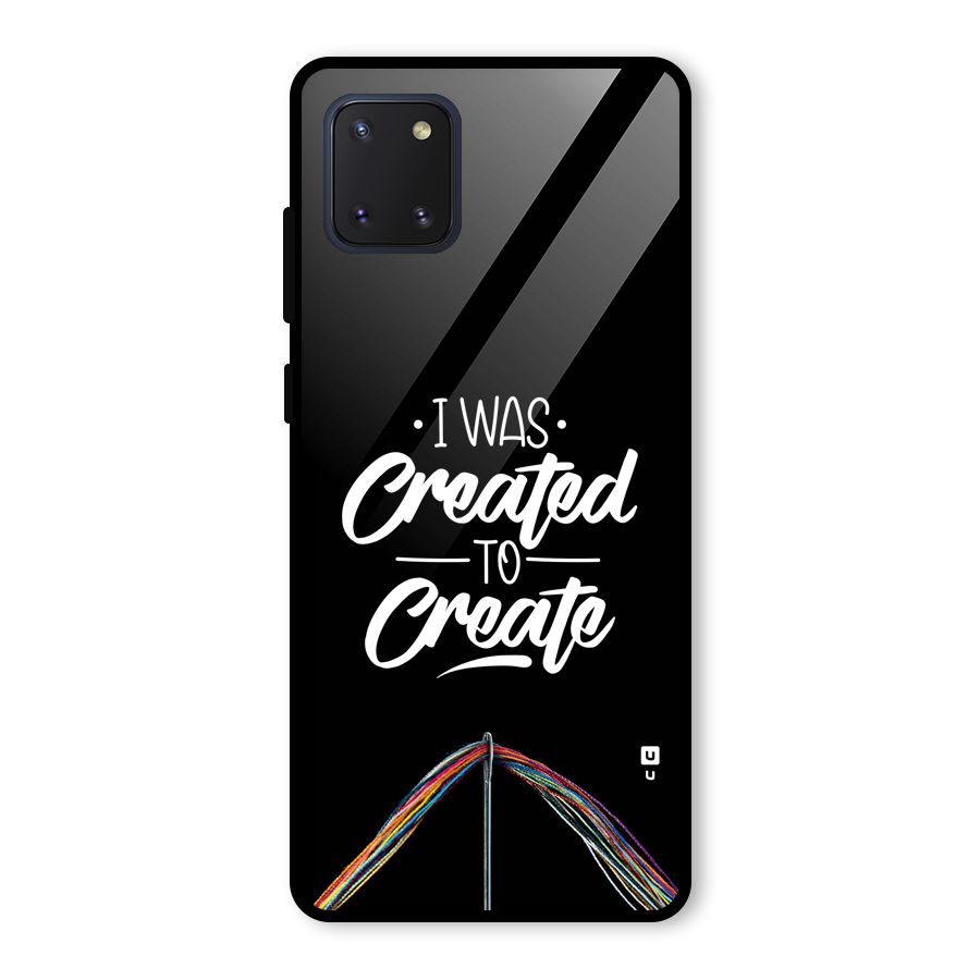 Created to Create Glass Back Case for Galaxy Note 10 Lite