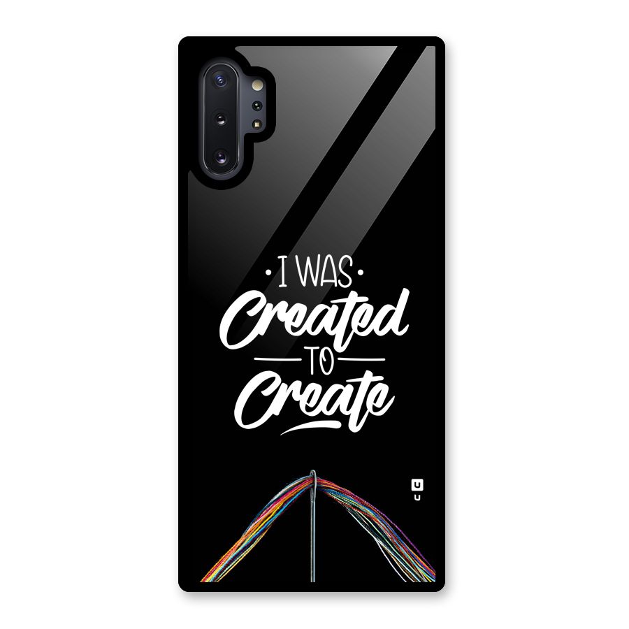 Created to Create Glass Back Case for Galaxy Note 10 Plus