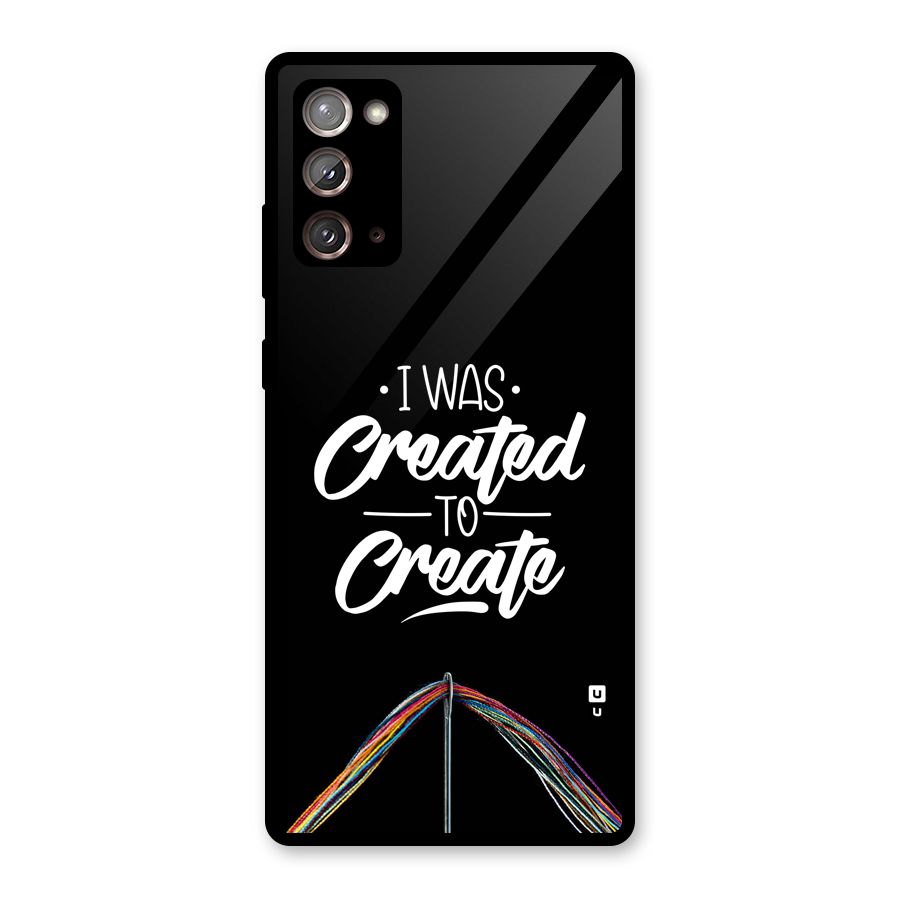 Created to Create Glass Back Case for Galaxy Note 20