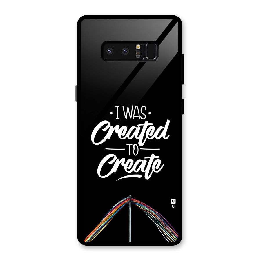 Created to Create Glass Back Case for Galaxy Note 8