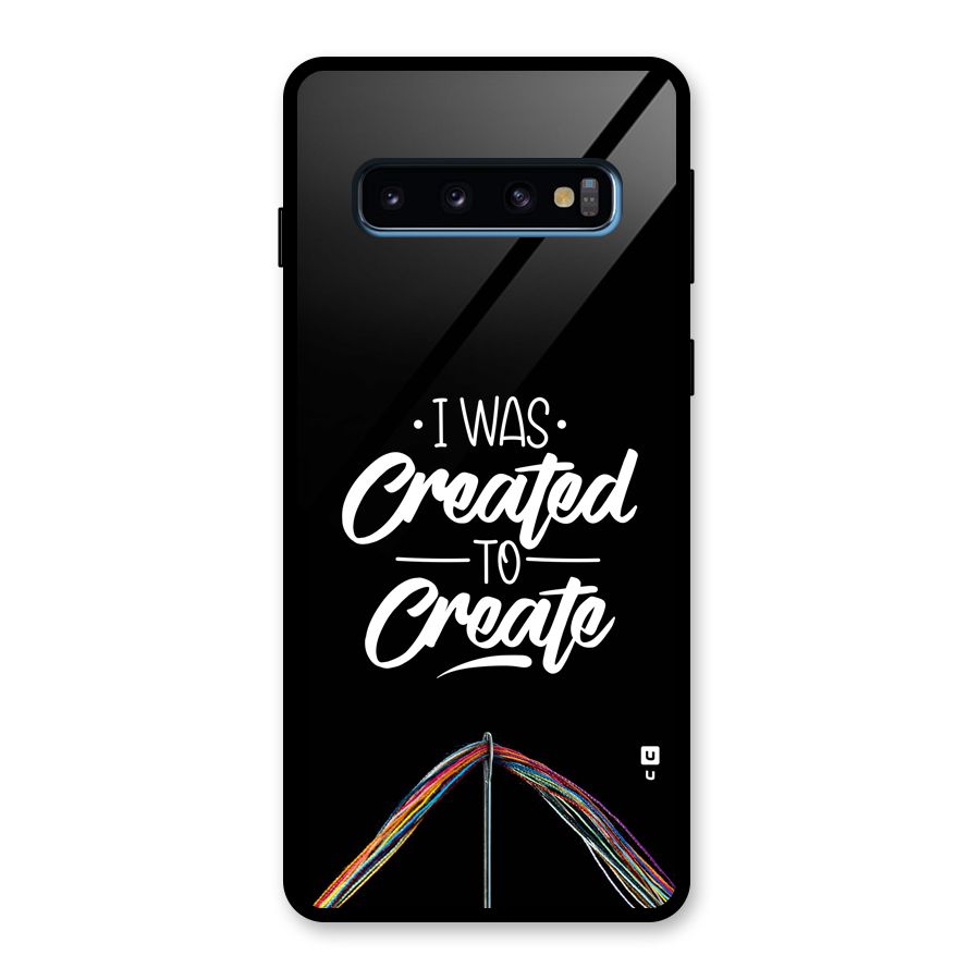 Created to Create Glass Back Case for Galaxy S10