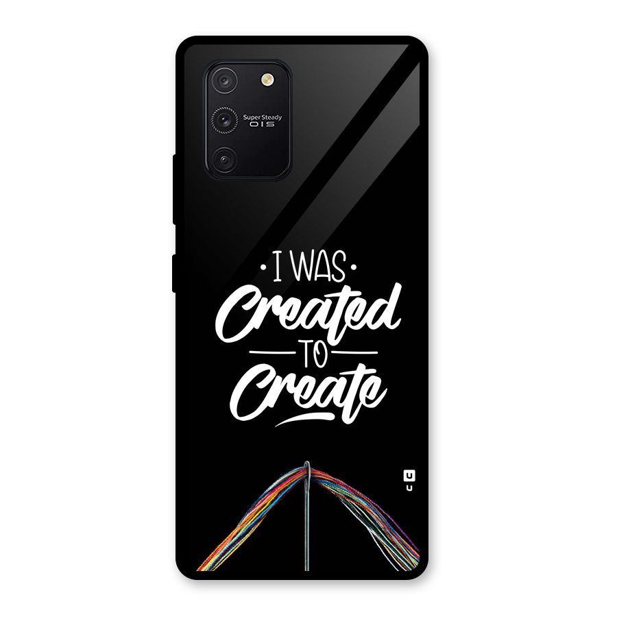 Created to Create Glass Back Case for Galaxy S10 Lite