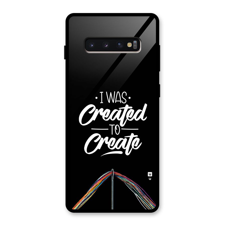 Created to Create Glass Back Case for Galaxy S10 Plus